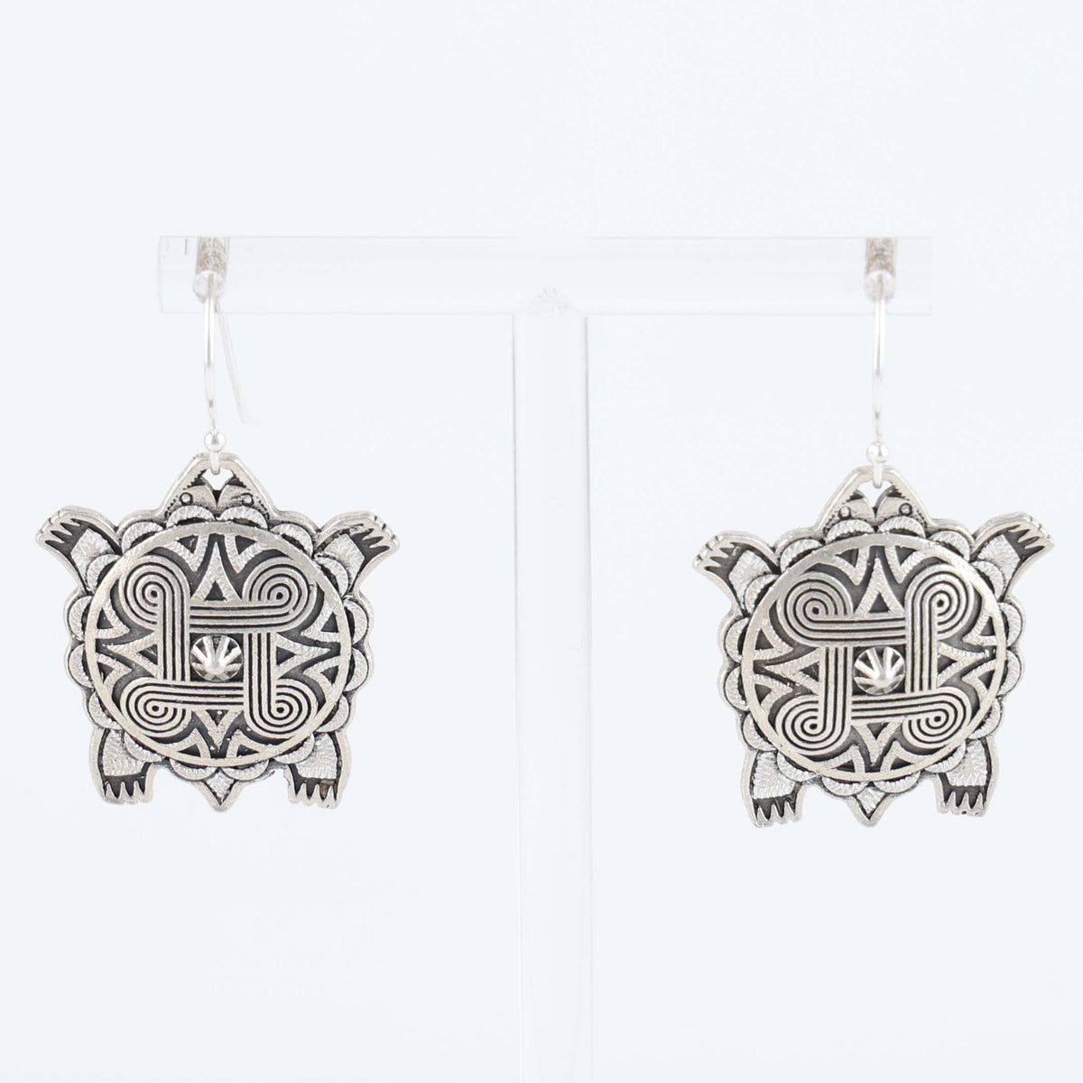 Mother Earth Turtle Earrings by Kenneth Johnson