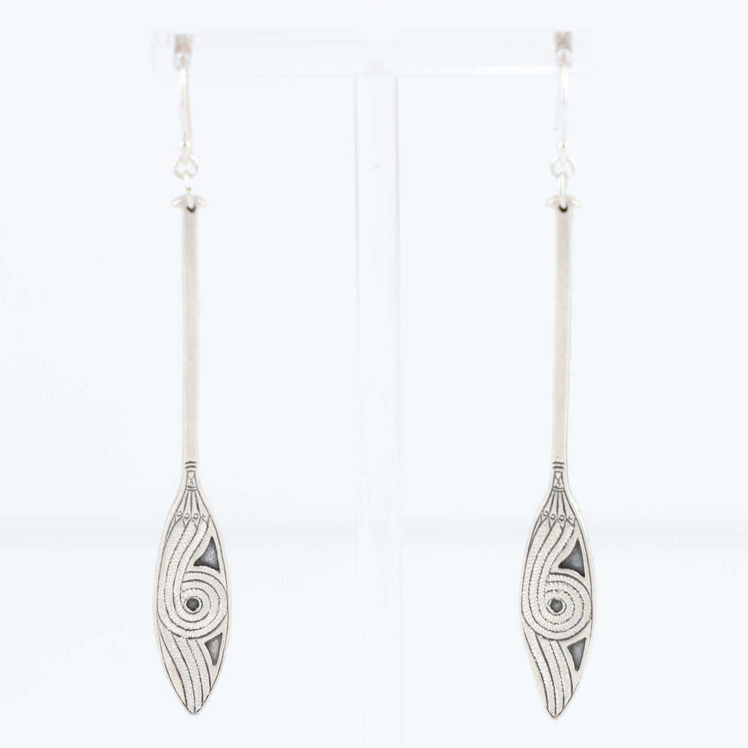 Mvskoke Canoe Paddle Earrings