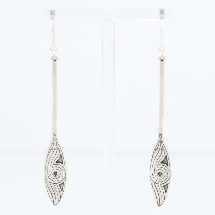 Mvskoke Canoe Paddle Earrings