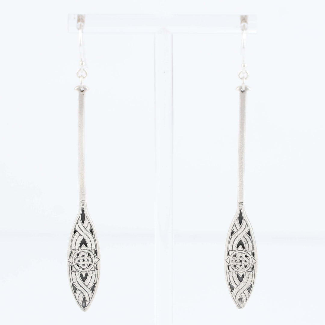 Mvskoke Canoe Paddle Earrings