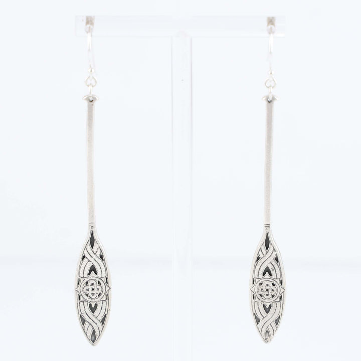 Mvskoke Canoe Paddle Earrings