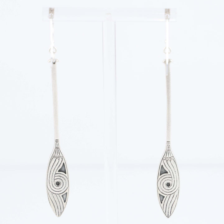 Mvskoke Canoe Paddle Earrings
