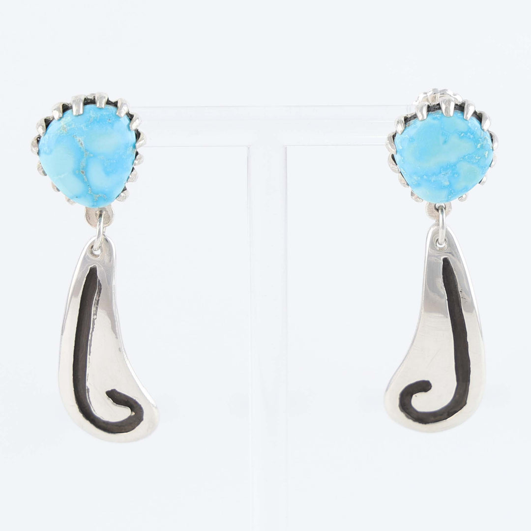 Navajo Kingman Turquoise Earrings
