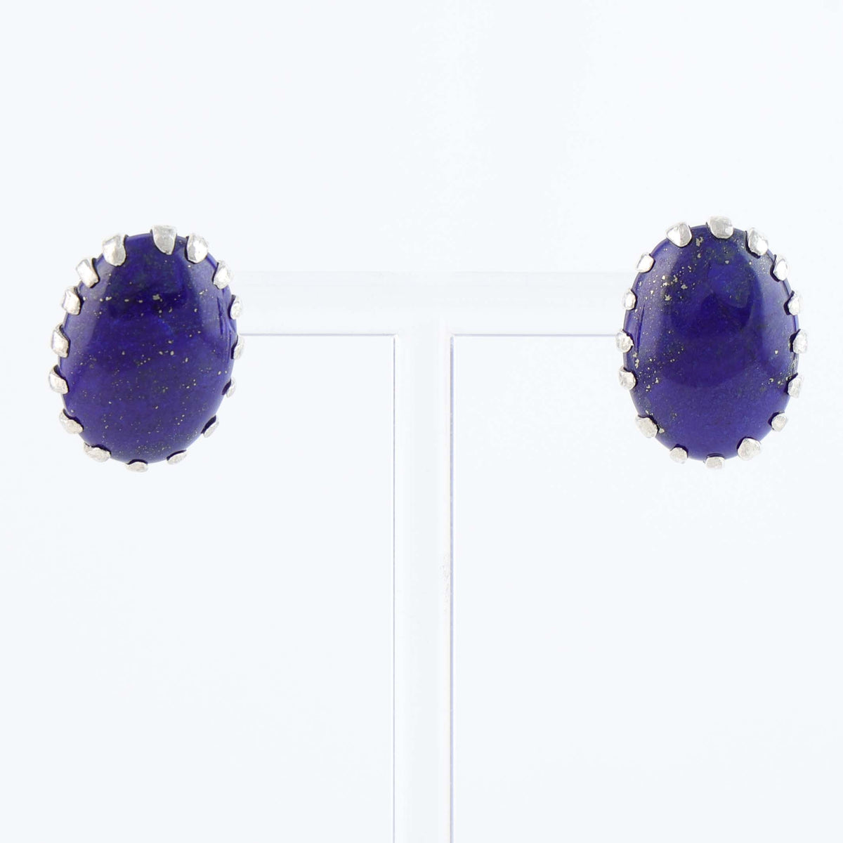 Navajo Lapis Earrings by Debbie Silversmith