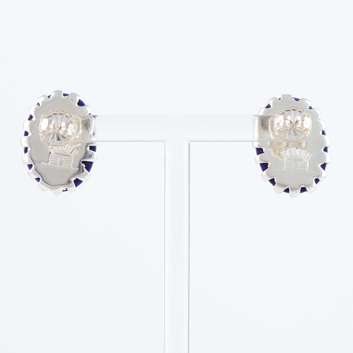 Navajo Lapis Earrings by Debbie Silversmith