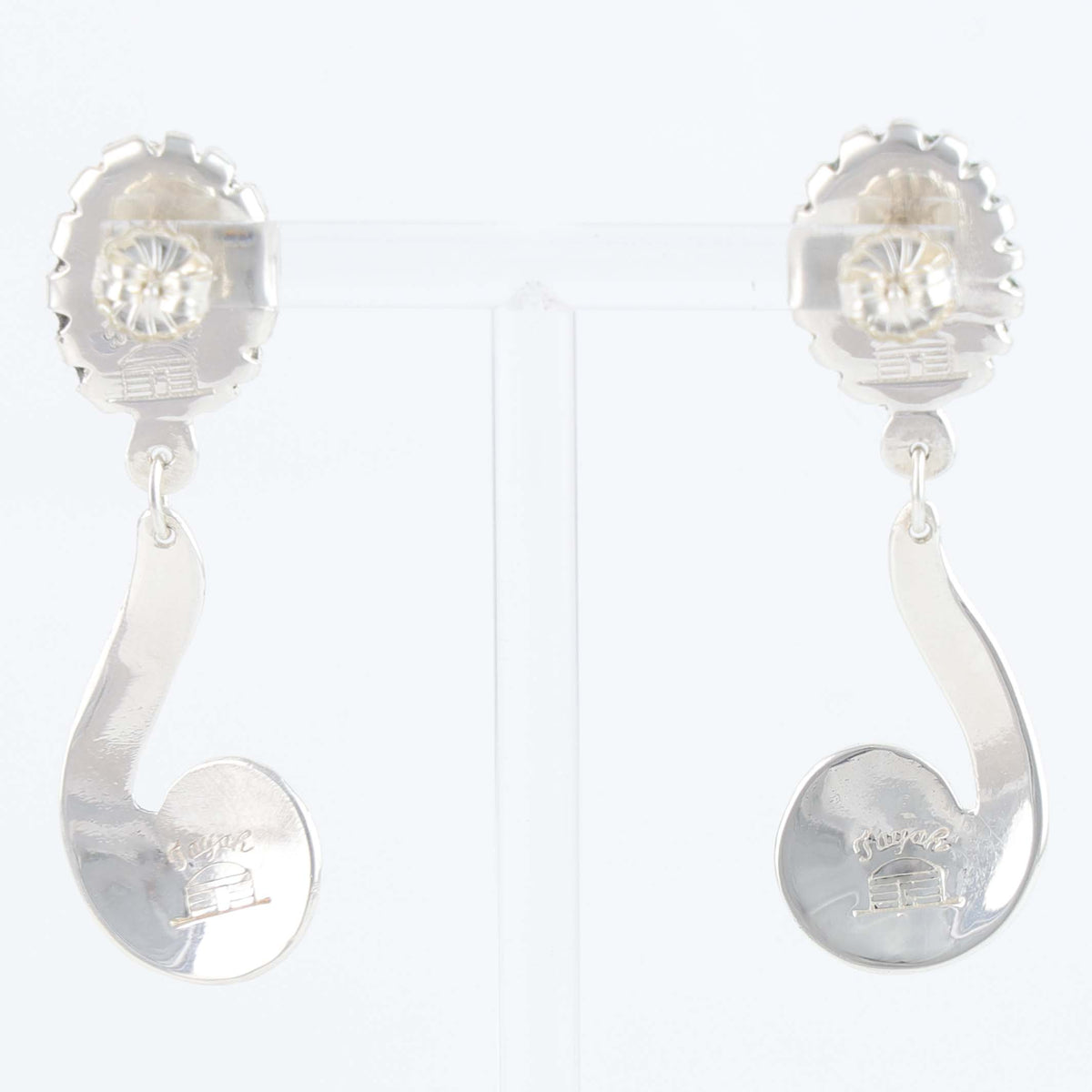 Navajo Turquoise Earrings by Tayah Silversmith