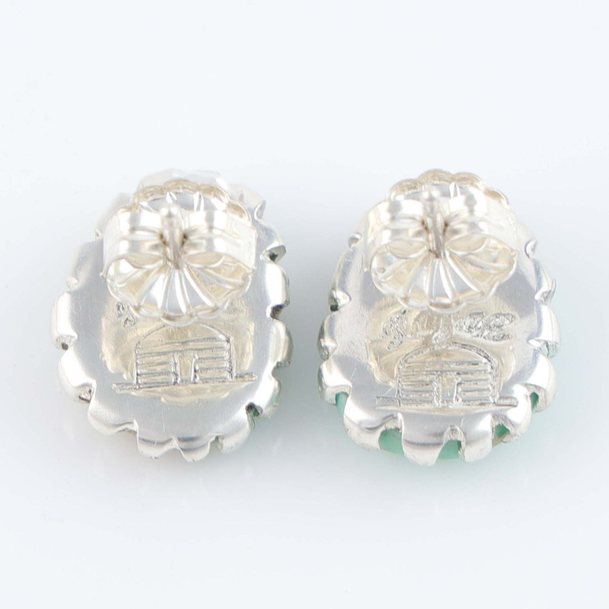 Navajo Turquoise Earrings by Tayah Silversmith