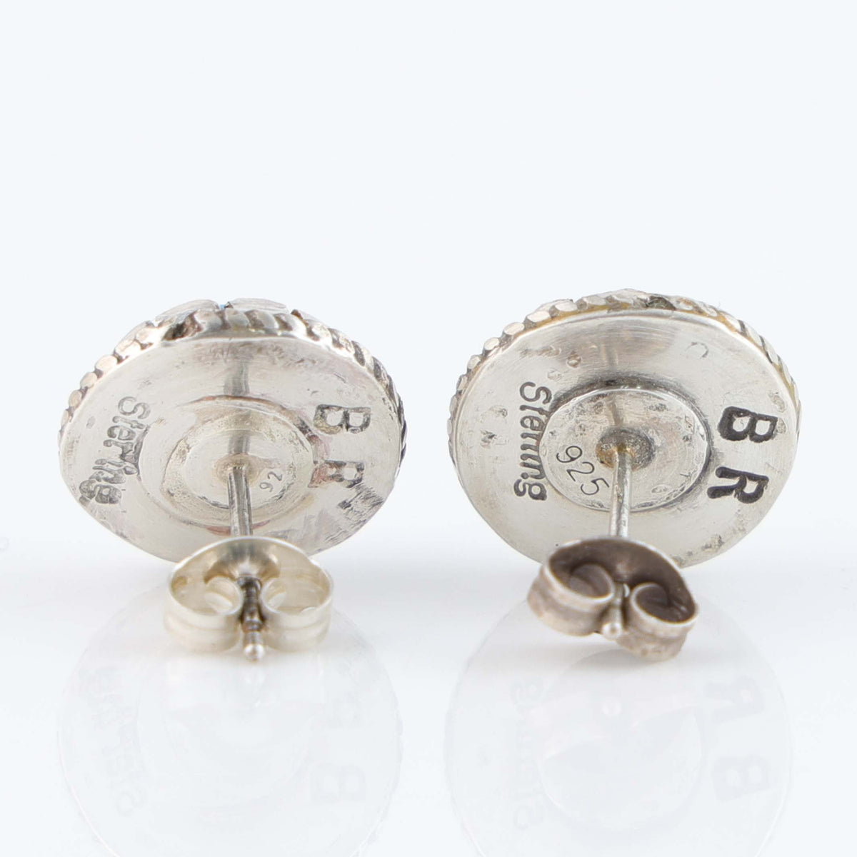 Navajo Kingman Turquoise Earrings by Bob Robbins