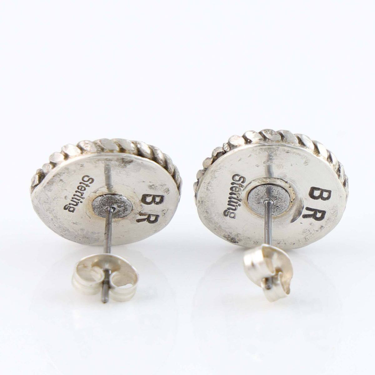 Navajo Kingman Turquoise Earrings by Bob Robbins