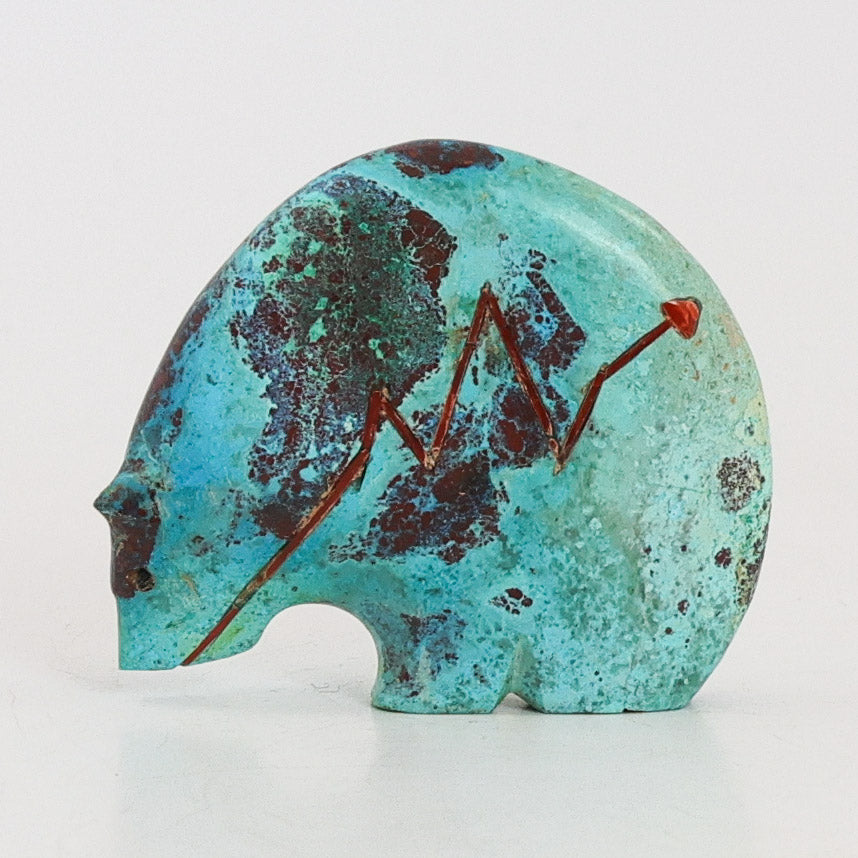 Turquoise Humpback Bear Fetish