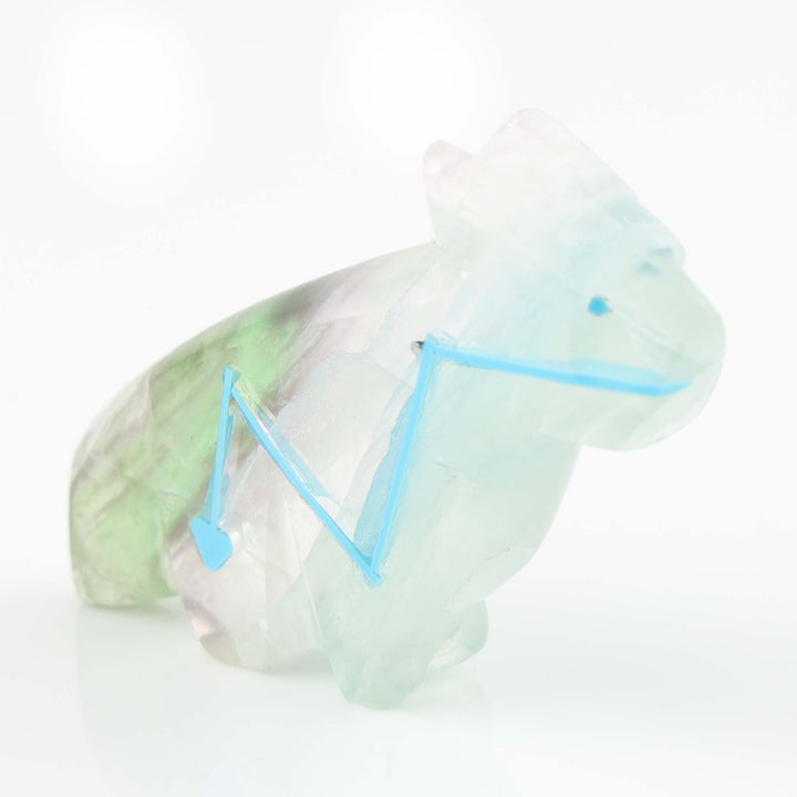 Fluorite Wolf Fetish