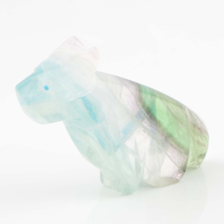 Fluorite Wolf Fetish