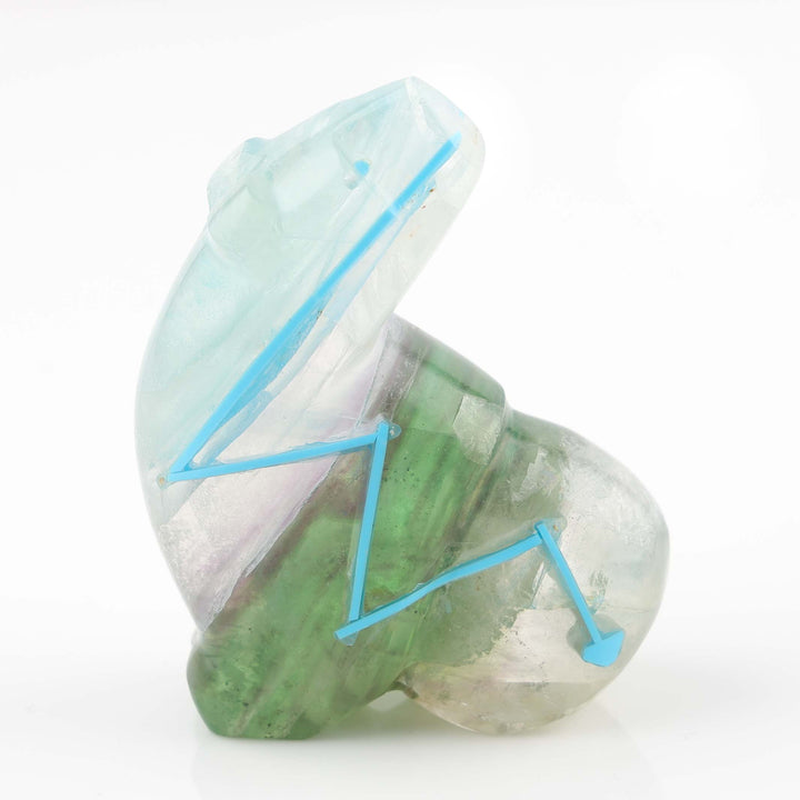 Fluorite Bear Fetish