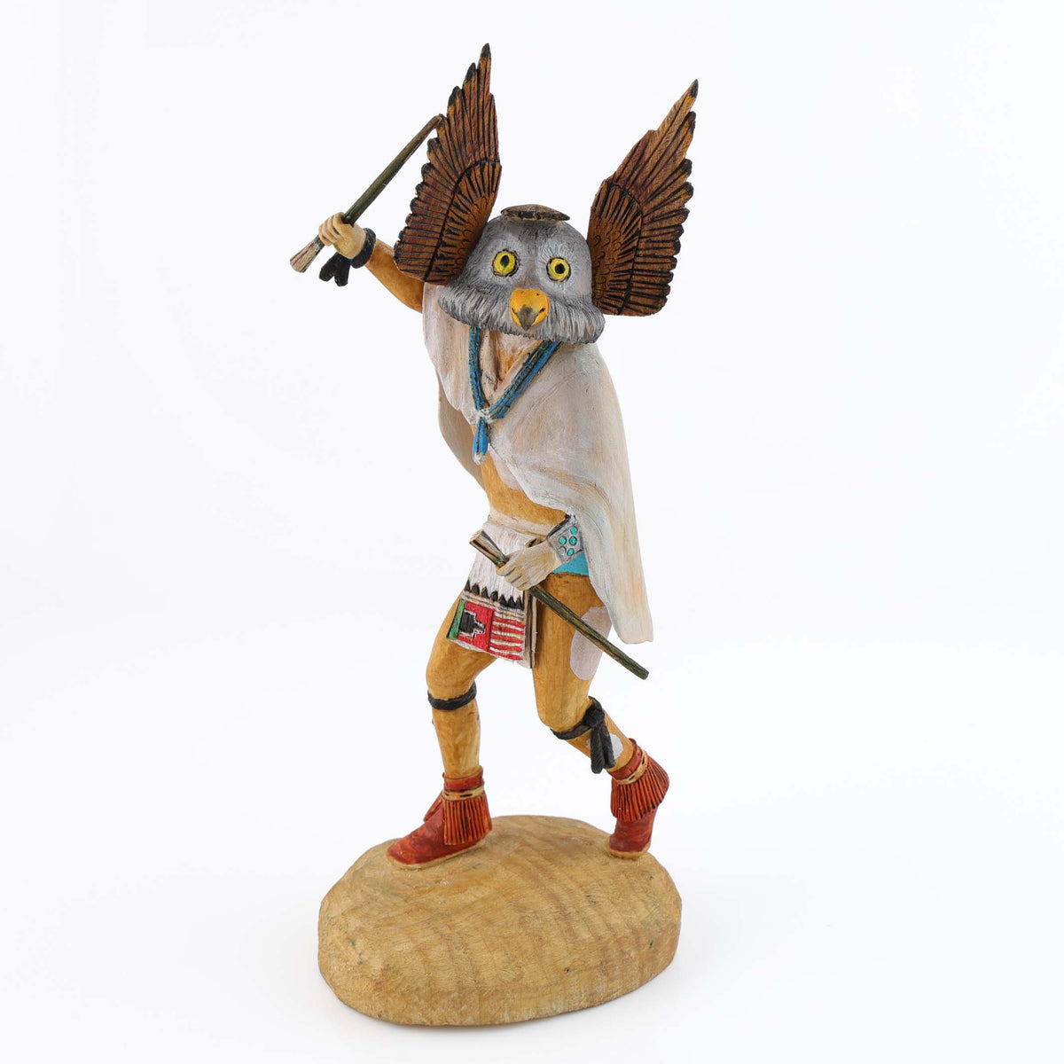 Hopi Great Horned Owl Kachina by Cecil Calnimptewa