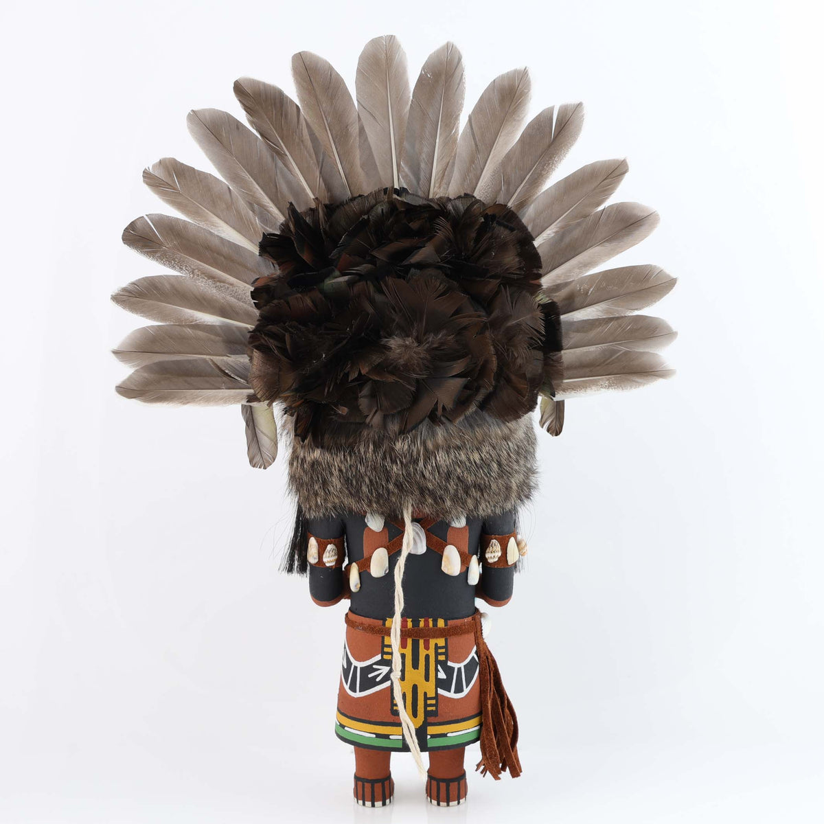 Hopi Broadface Whipper Kachina by Bendrew Atokuku