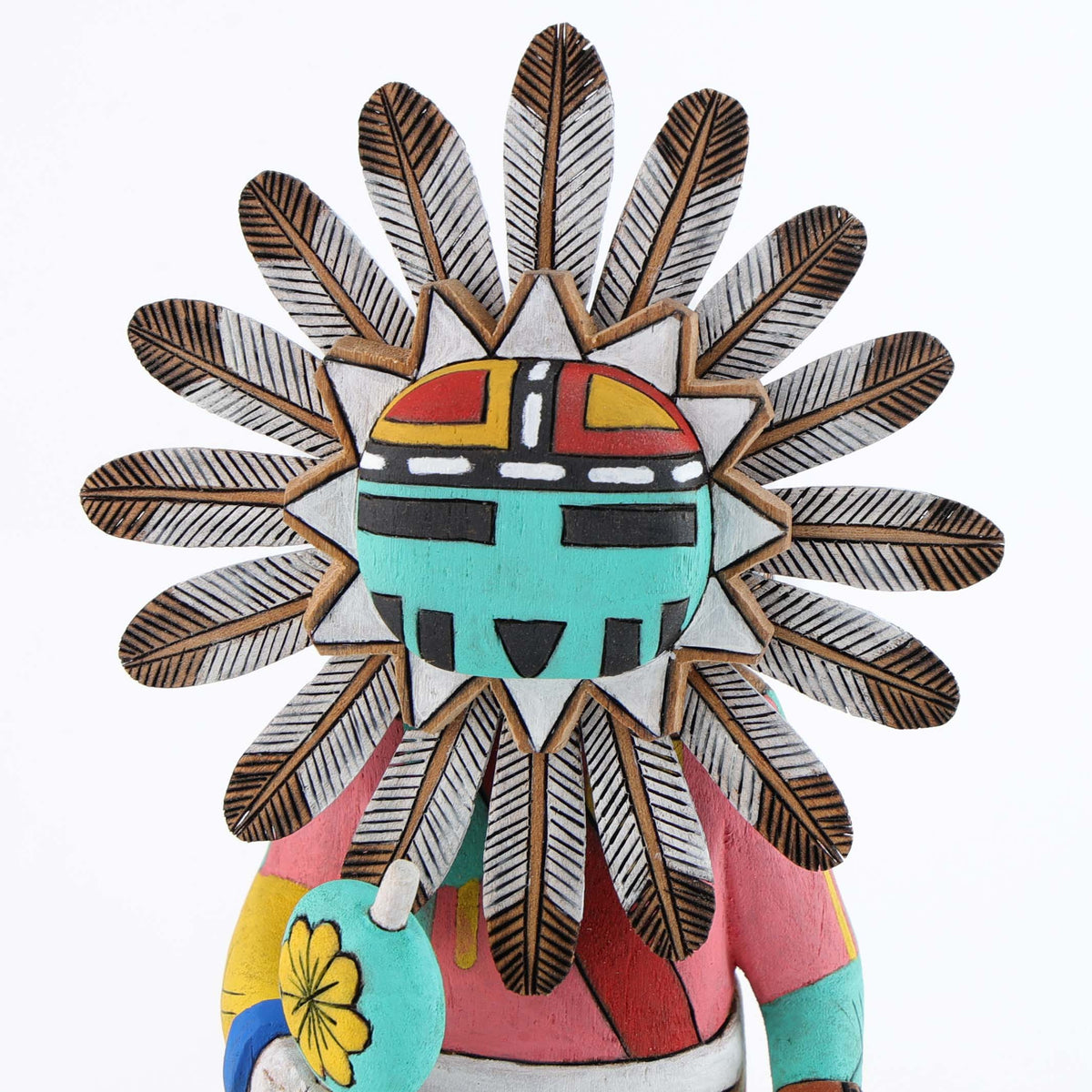 Hopi Sunface Kachina by Bennett Sockyma