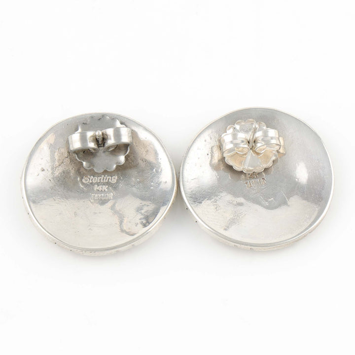 Gold on Silver Earrings