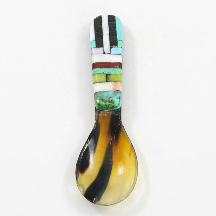 Inlay Bison Horn Spoon