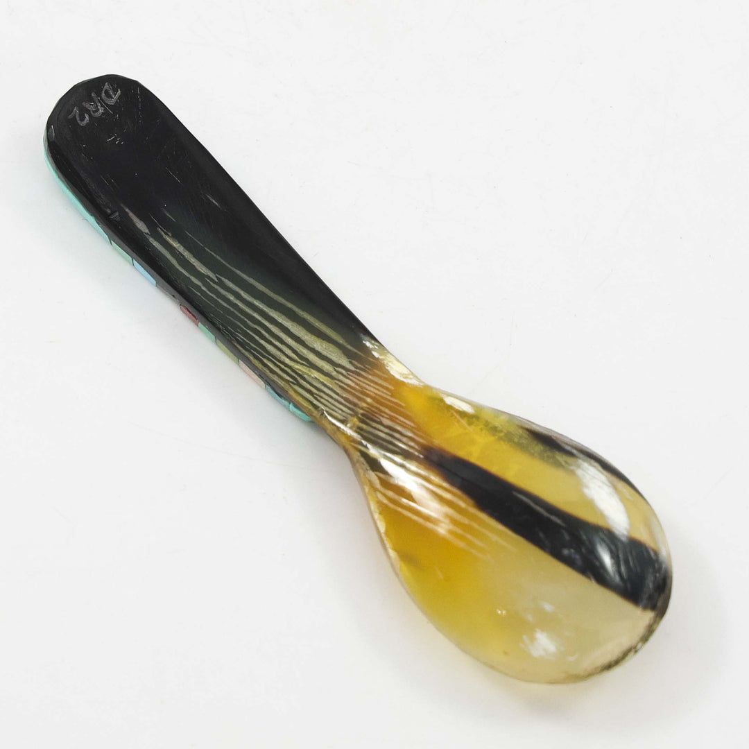 Inlay Bison Horn Spoon
