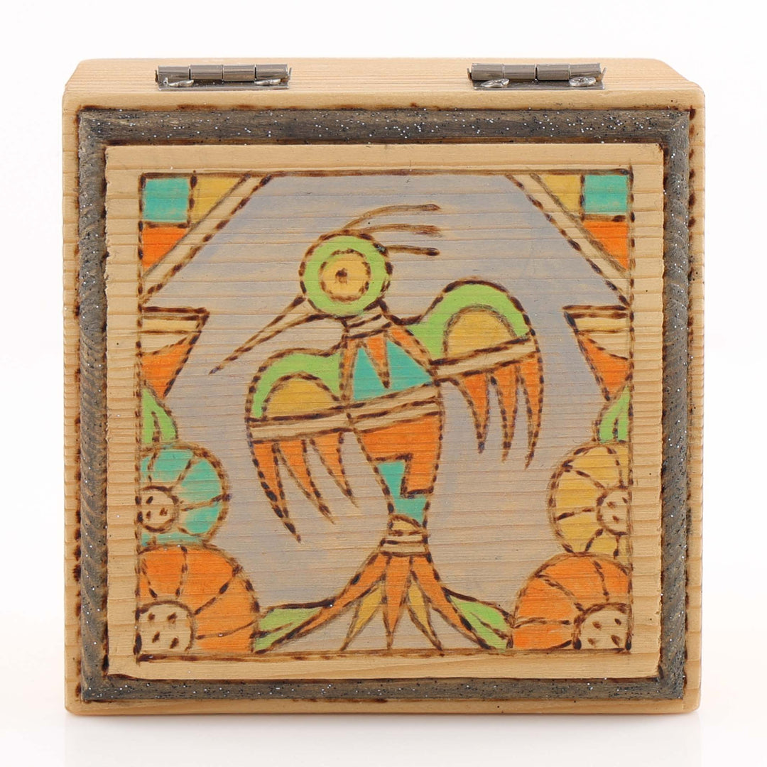 Hopi Hummingbird Wood Box