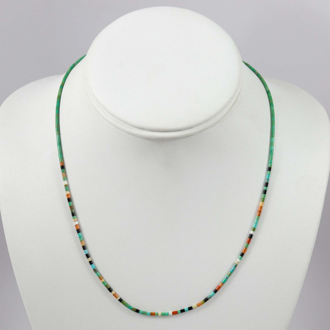 Multi-Stone Heishi Necklace
