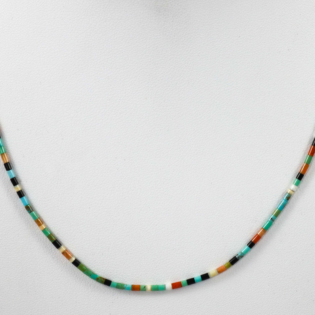 Multi-Stone Heishi Necklace