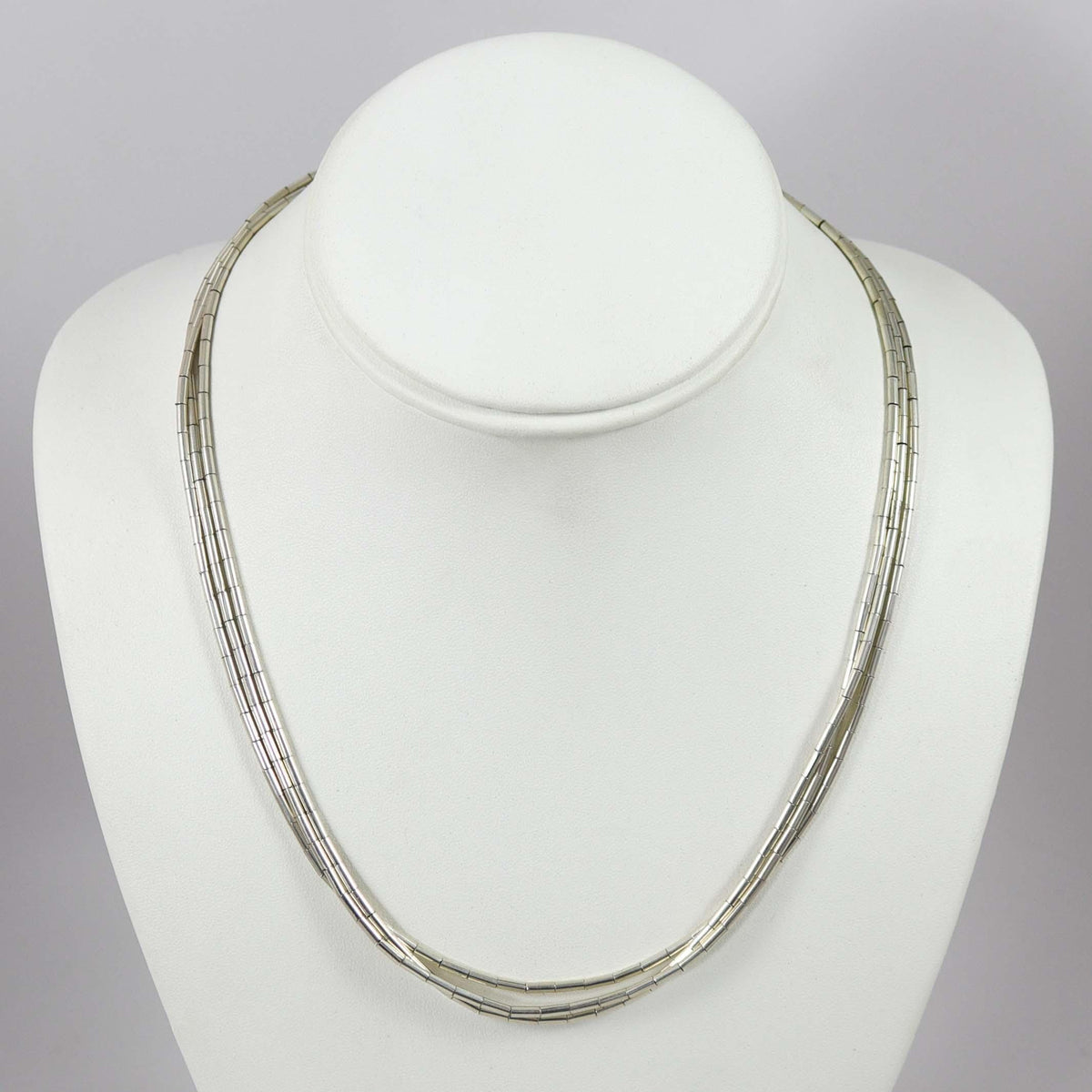 Silver Heishi Necklace by Nick and Me-Wee Rosetta - Garland's