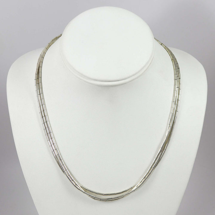 Silver Heishi Necklace by Nick and Me-Wee Rosetta - Garland&