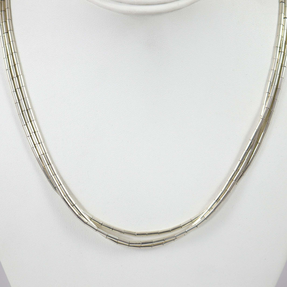 Silver Heishi Necklace by Nick and Me-Wee Rosetta - Garland's