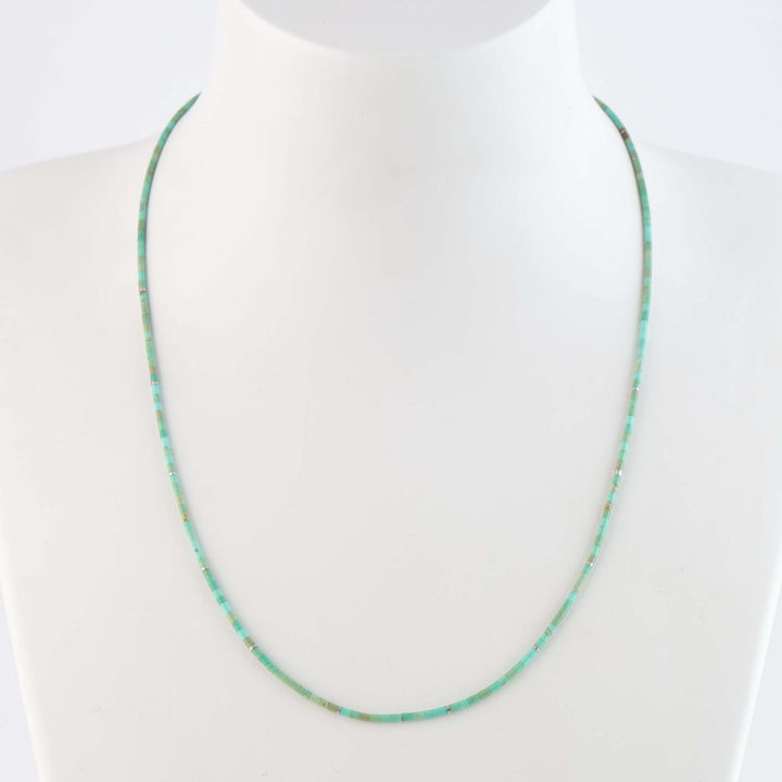 Kingman Turquoise Heishi Necklace