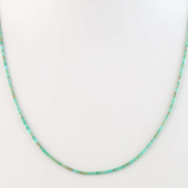 Kingman Turquoise Heishi Necklace