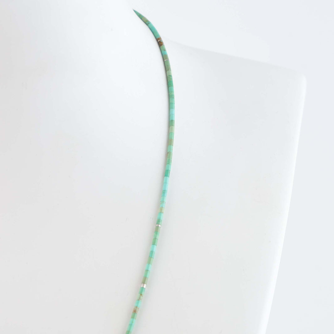 Kingman Turquoise Heishi Necklace