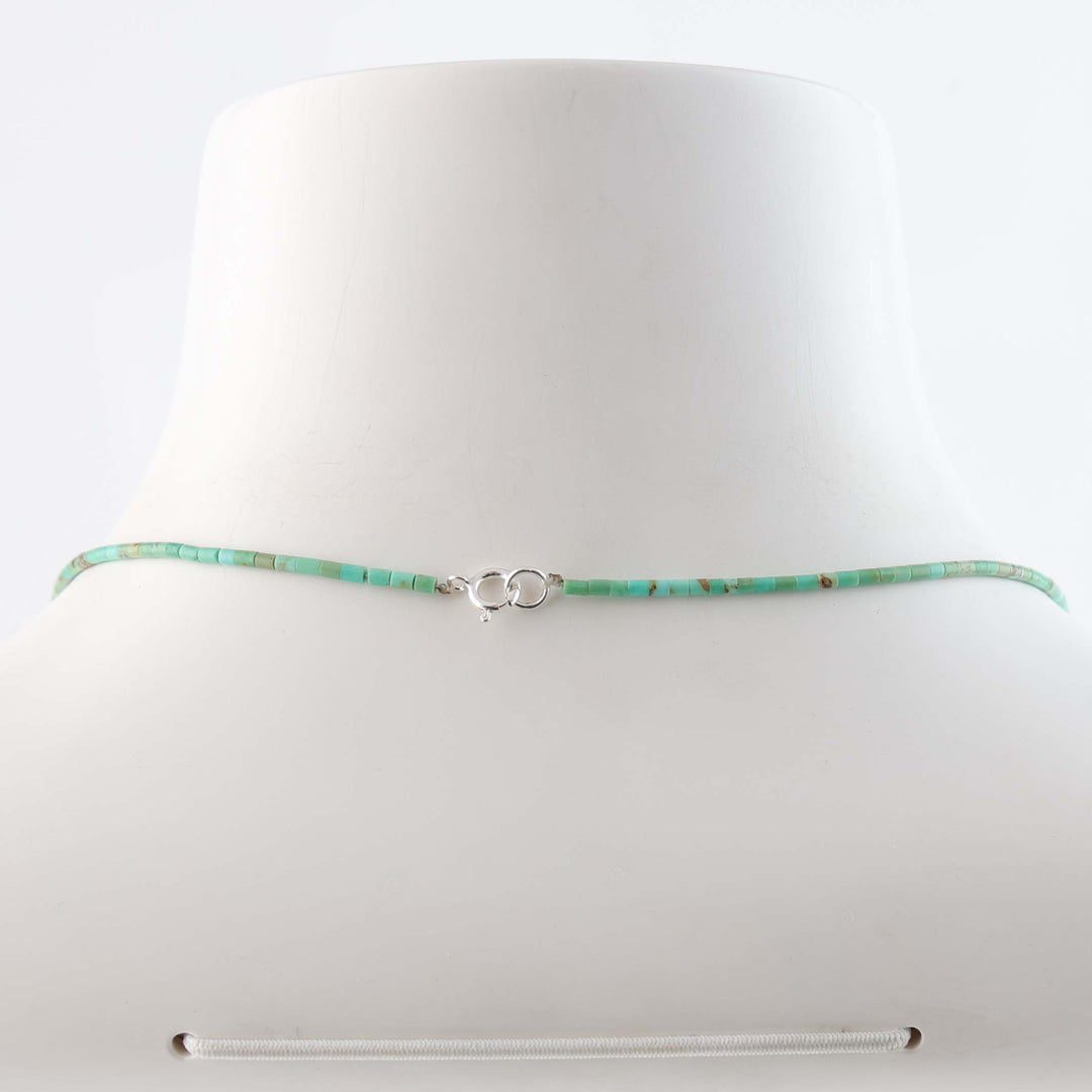 Kingman Turquoise Heishi Necklace