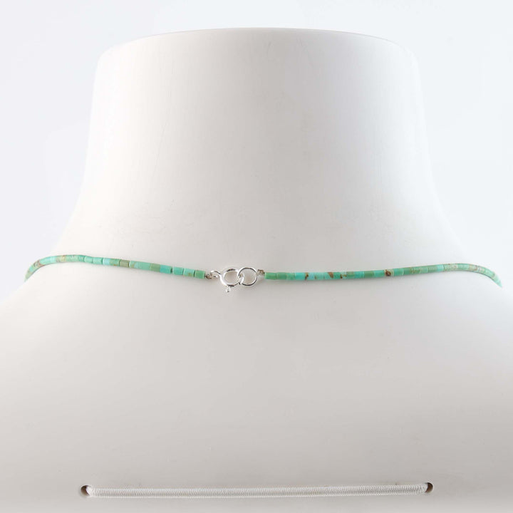 Kingman Turquoise Heishi Necklace