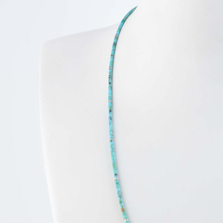 Kingman Turquoise Heishi Necklace