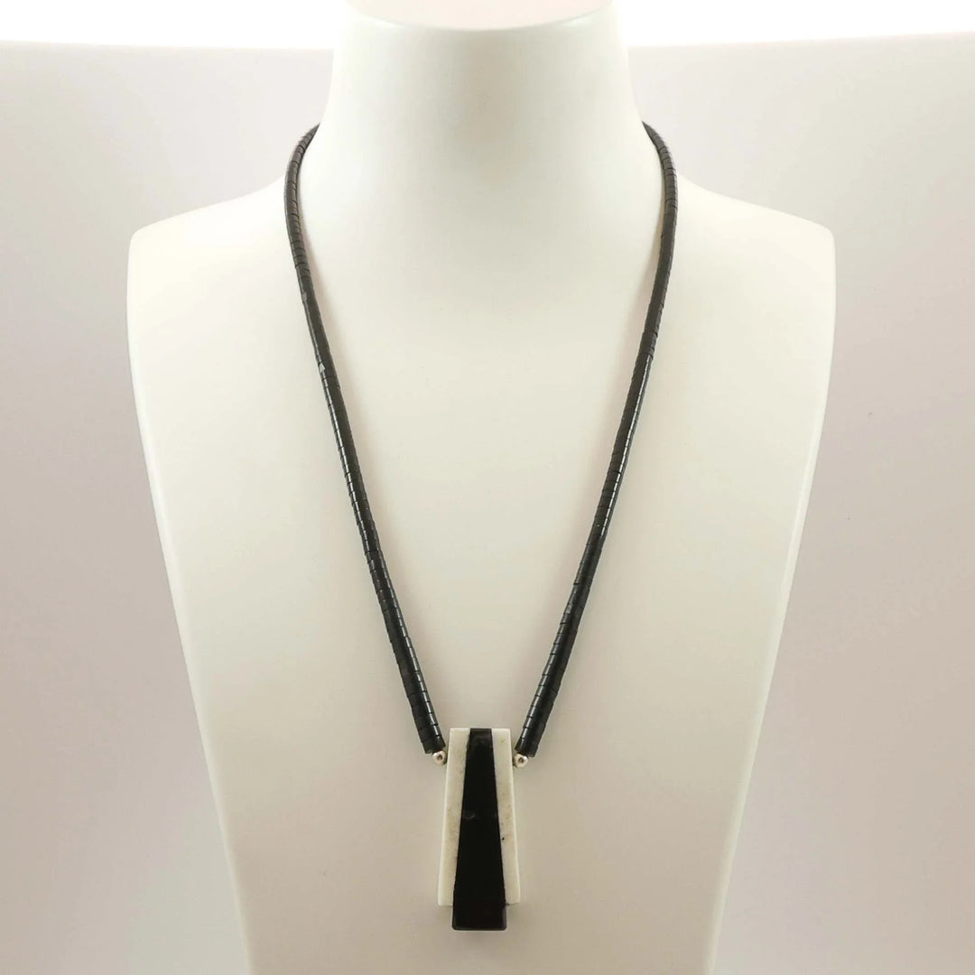 Jet and Marble Necklace