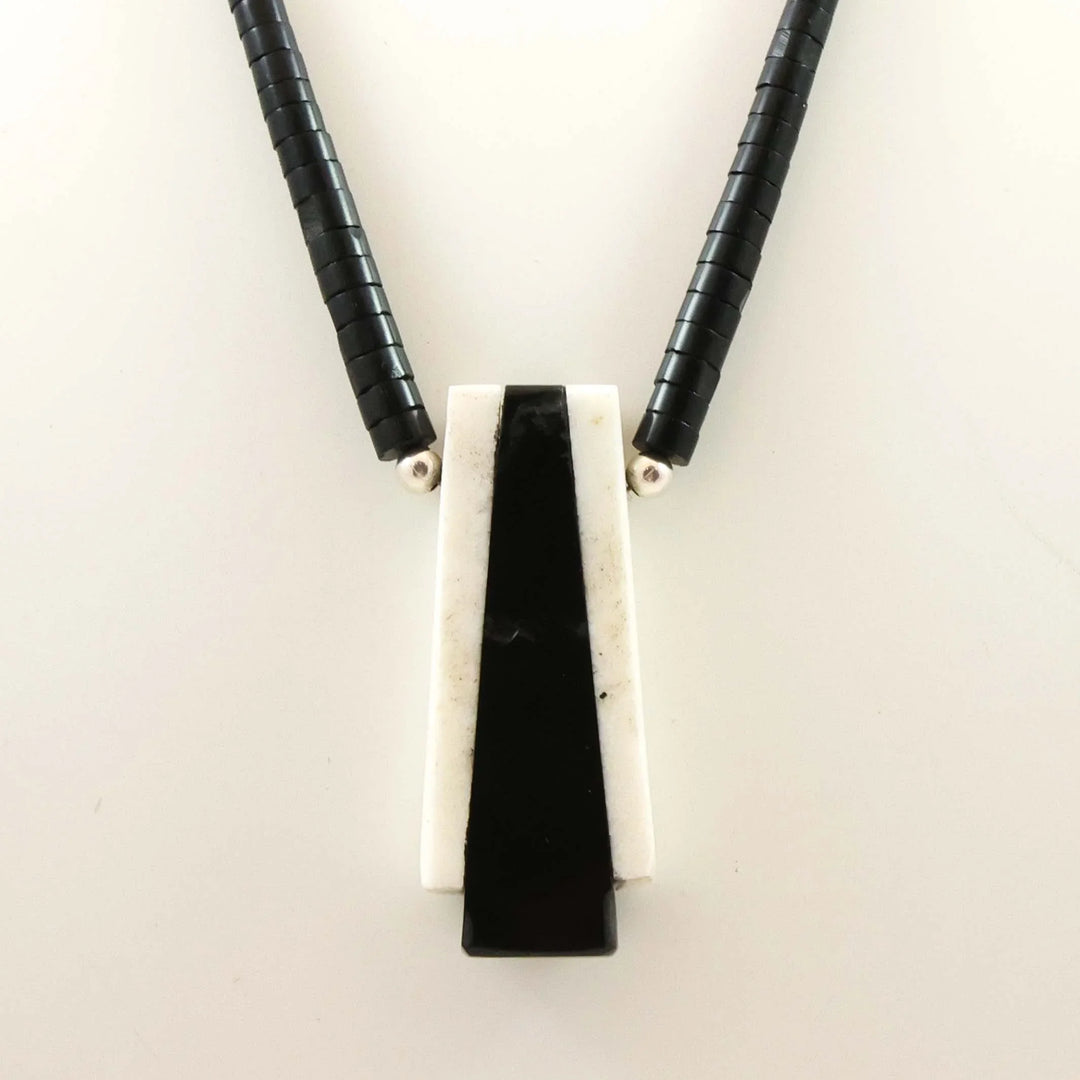 Jet and Marble Necklace