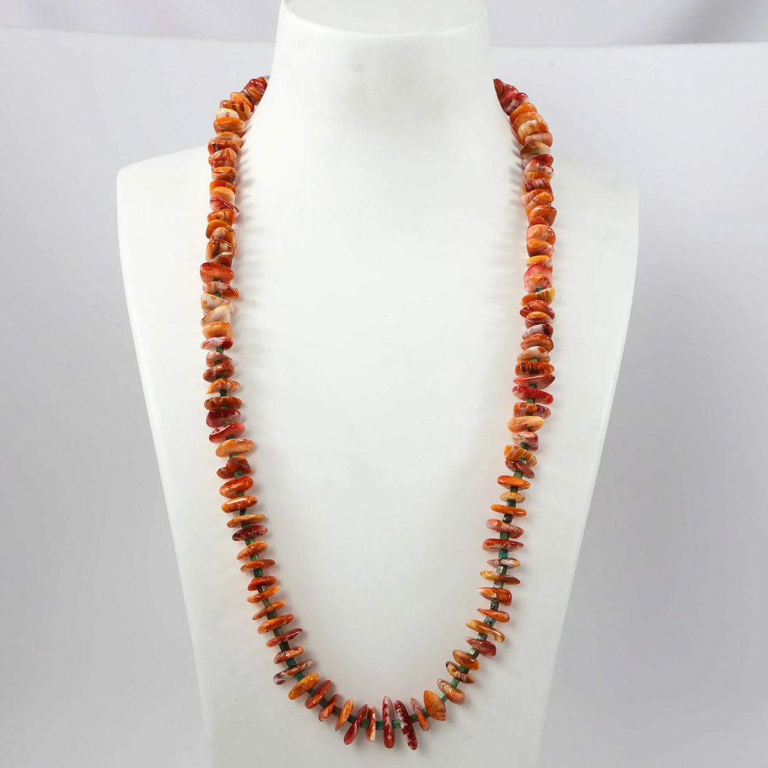 Spiny Oyster Bead Necklace
