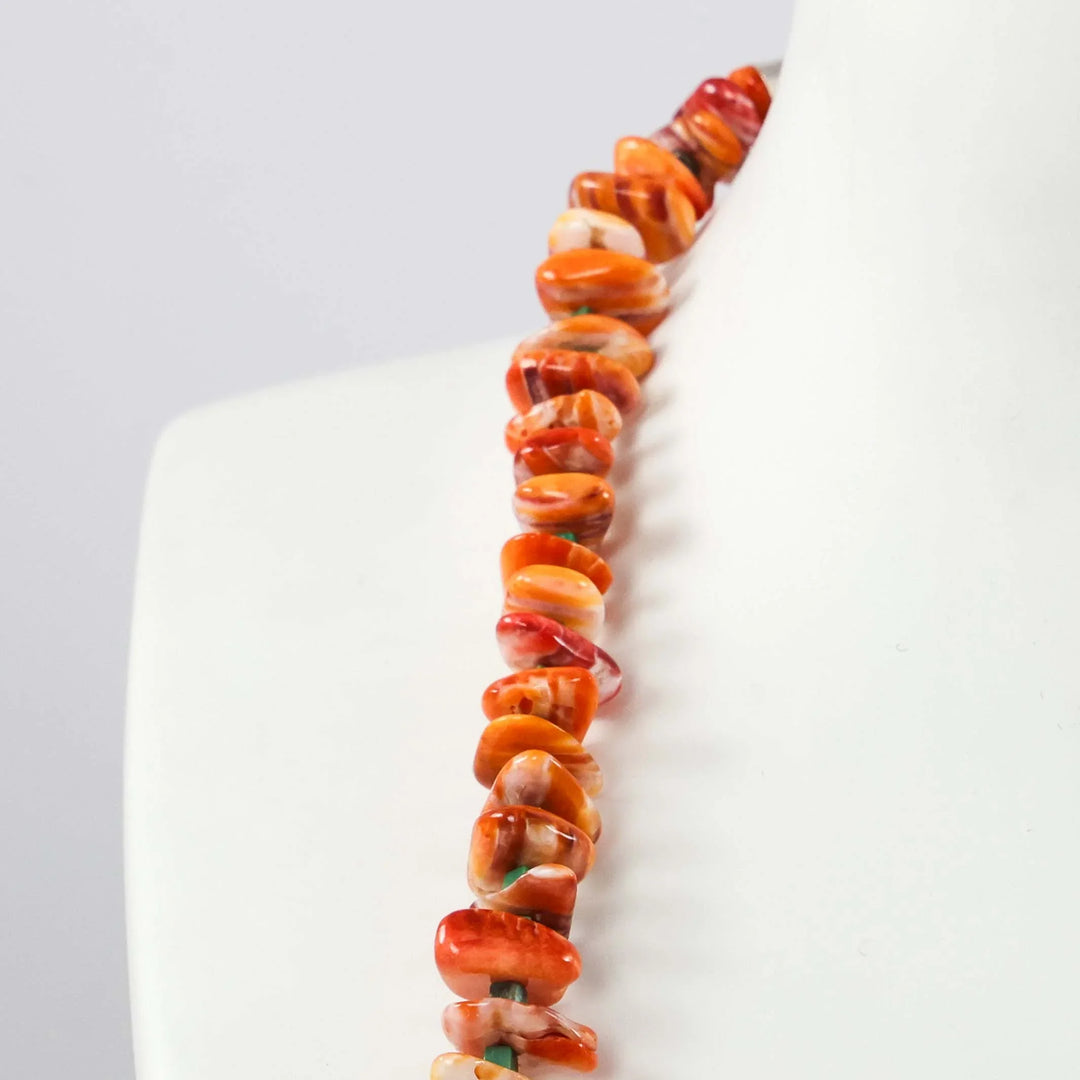 Spiny Oyster Bead Necklace