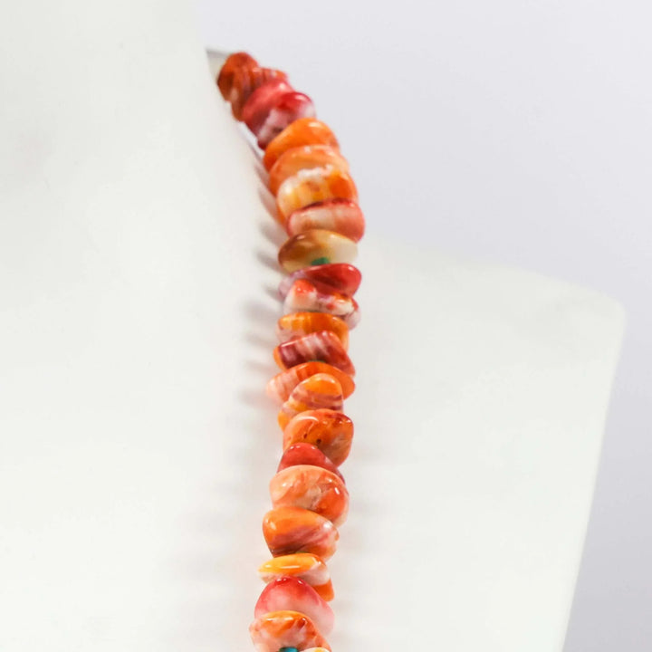 Spiny Oyster Bead Necklace