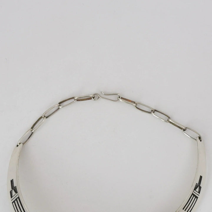 1970s Village Scene Collar Necklace