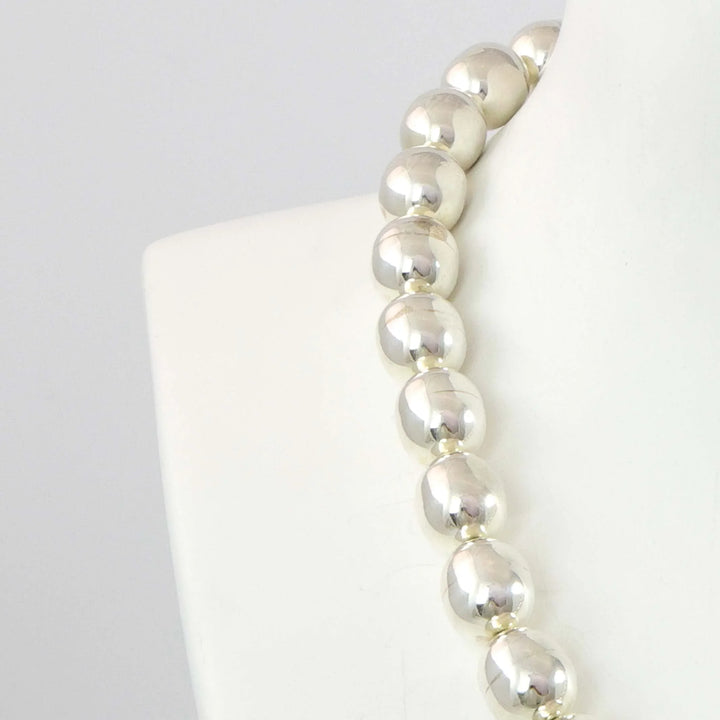 Silver Bead and Turquoise Necklace