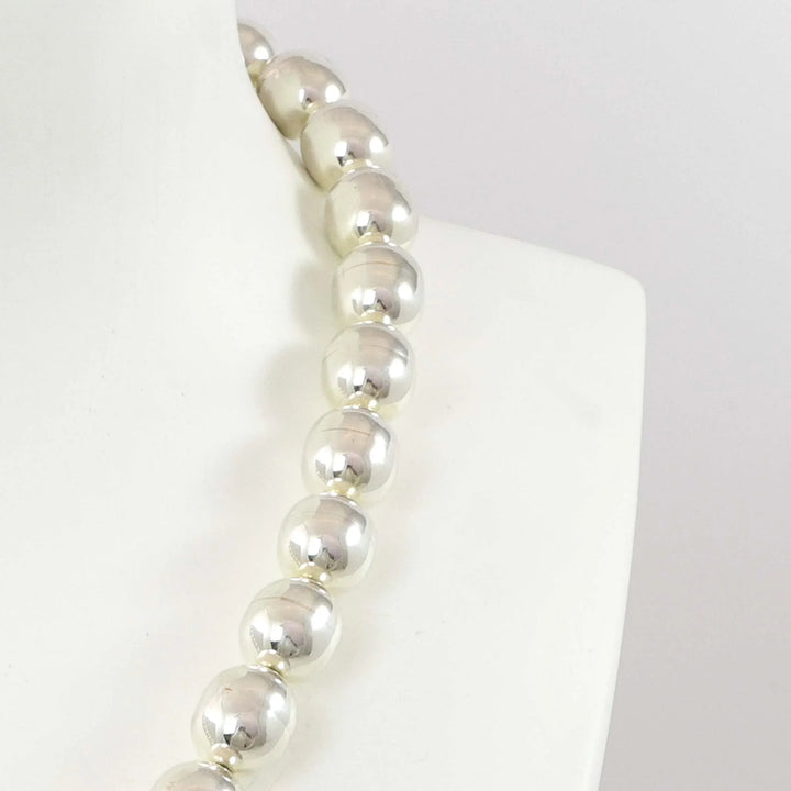 Silver Bead and Turquoise Necklace