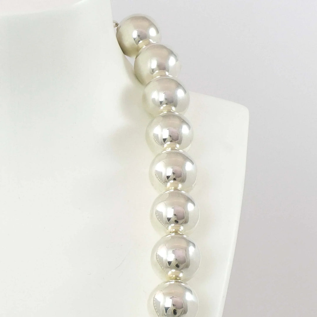 Silver Bead and Variscite Necklace