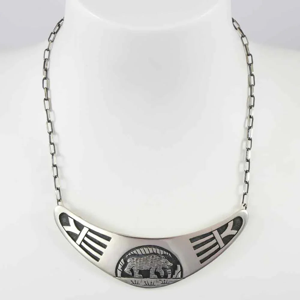 Bear and Rain Cloud Necklace