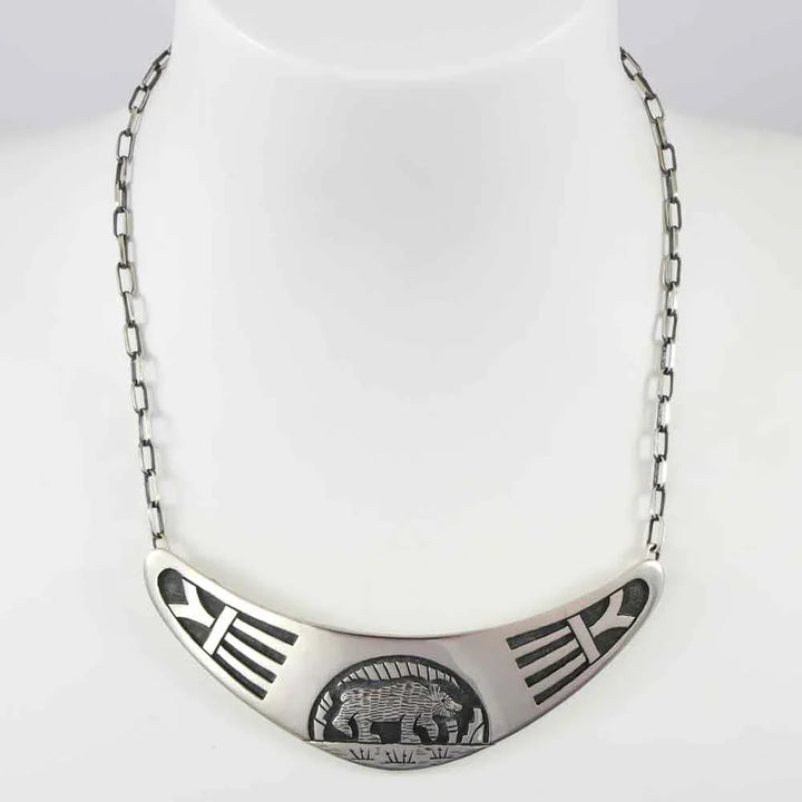 Bear and Rain Cloud Necklace