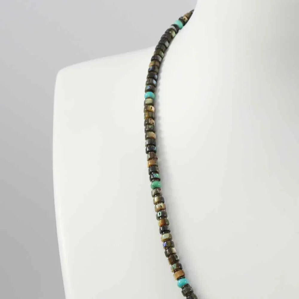 Abalone Shell and Turquoise Necklace