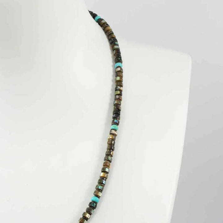 Abalone Shell and Turquoise Necklace