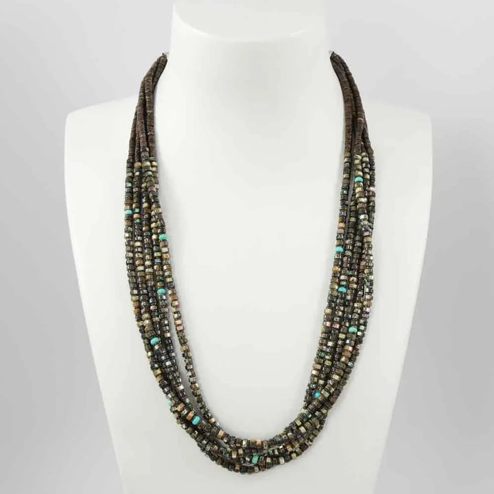 Abalone Shell and Turquoise Necklace
