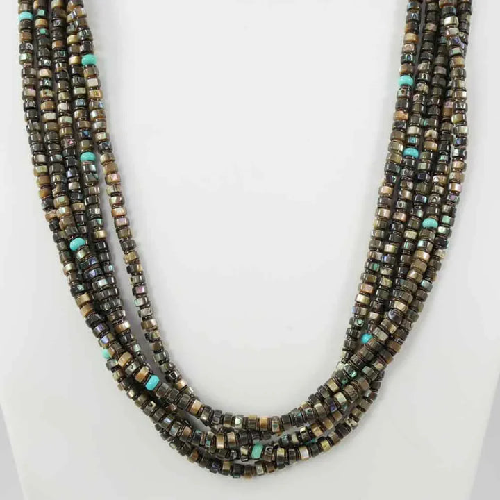 Abalone Shell and Turquoise Necklace